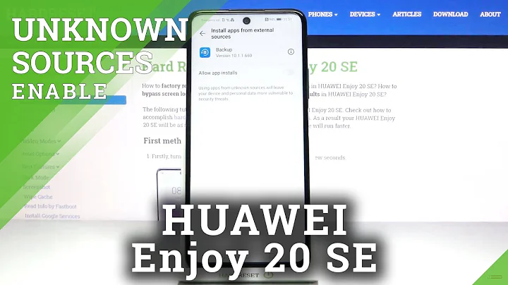 How to Allow Unknown Sources in HUAWEI Enjoy 20 SE – Allow Unknown App Installation