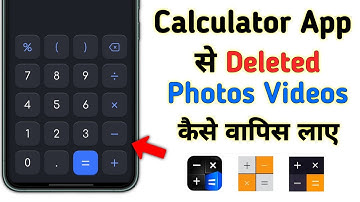 How to Recover Deleted Photos from Calculator Hide App | Calculator Hideu Delete photos Recover