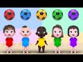 Soccer ball Five Little Monkeys Jumping On The Bed +more Nursery Rhymes &amp; Kids Songs | Kindergarten