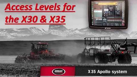 Bourgault X30 & X35 Seeder Controller - Access Levels