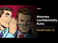 Attorney confidentiality rules  model rule 16