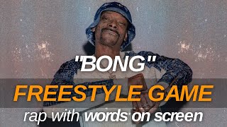 FREESTYLE GAME: WORD JUMP | Snoop Dogg x Sean Paul type beat | Regggae Trap | "Bong" (SOLD) screenshot 2