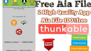 2 high quality app aia file free thunkable