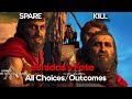 Kill vs Spare Leonidas - All Choices/Outcomes - Assassin's Creed Odyssey - The Fate of Atlantis DLC