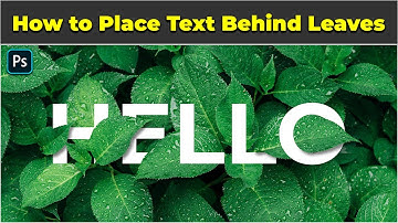 How To Place Text Behind an Object - Photoshop Tutorial