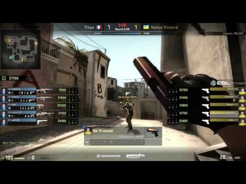ESL Pro League Finals NaVi Vs Titan De_mirage (NaVi POV, Teamspeak) English Subtitles