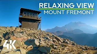 Mt. Fremont Soundscape for Calm & Sleep | Scenic 8K Mountain View, Gentle Wind Sound & Bird Chirping thumbnail
