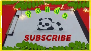 How to draw a Panda easily DRAWING sketch Панда