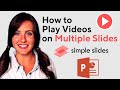 How to plays on multiple slides on microsoft powerpoint