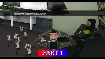 smiling x corp gameplay | part 1 | smiling x corp walkthrough|smiling x corp|ghost mode|full escape