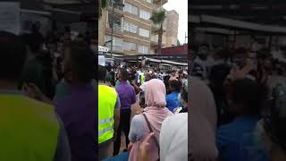 وقفة احتجاجية بمورسيا احتجاجا على جريمة العنصرية التي راح ضحيتها المغربي يونس #كلنا_يونس