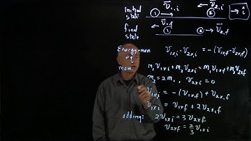 27.4 Worked Example: Elastic 1D Collision Again