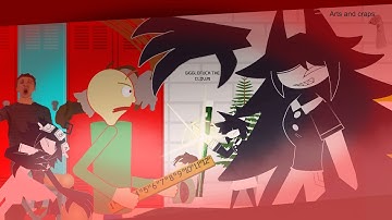Miss Circle vs Baldi || (Stick Nodes Pro)