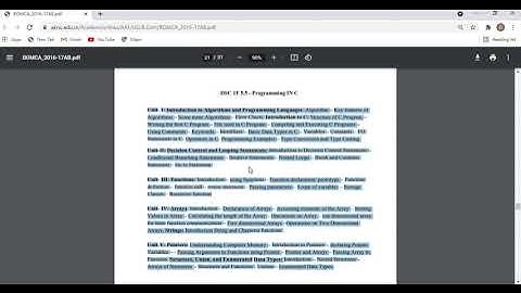 4 SEM SYLLABUS|BCOM COMPUTER APPLICATIONS|2019 STUDENTS  ADIKAVI NANNAYA UNIVERSITY PROGRAMMING IN C
