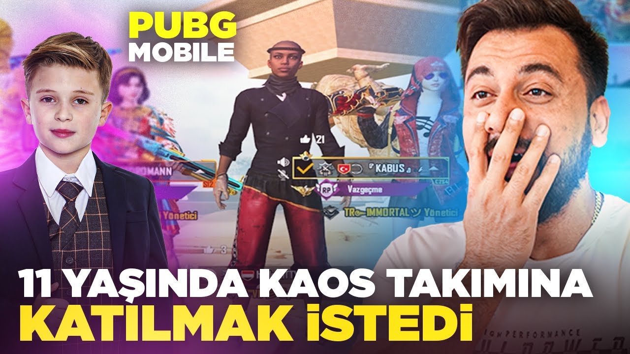 11 YAŞINDAYIM BENİ KAOS TAKIMINA AL ABİ DEDİ / Pubg Mobile