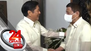 Dating Pres. Rodrigo Duterte, mainit na tinanggap si Pres. Bongbong Marcos | 24 Oras