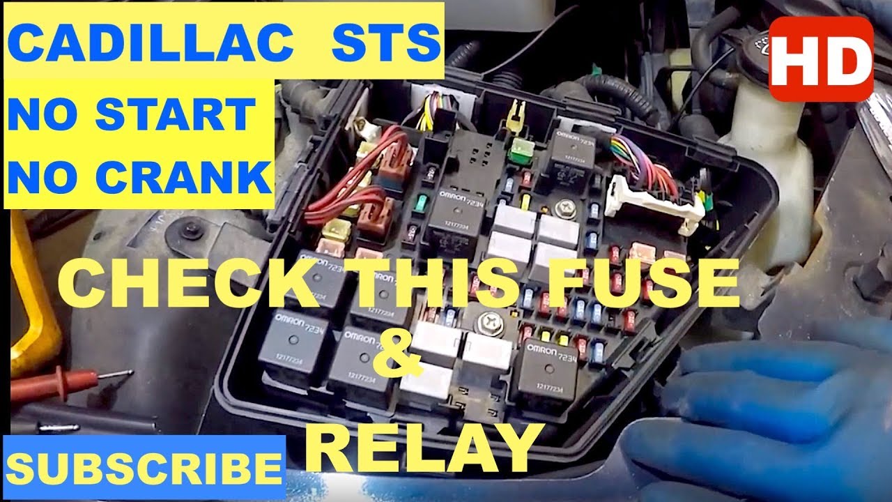 Cadillac STS Dont Start No Crank, Check This Fuse & Relay - YouTube