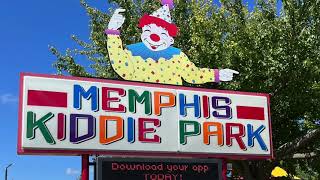 Memphis Kiddie Park Tour CLEVELAND Ohio - 4k - Little Dipper oldest steel roller coaster in America
