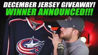 December Jersey Giveaway Winner Announced!