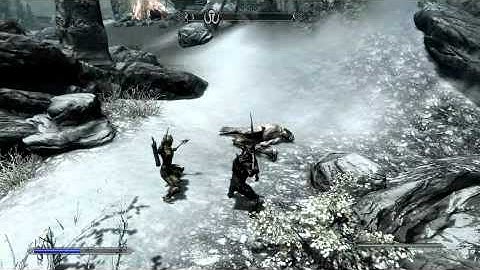 Skyrim - How to kill Giants and Mammoths