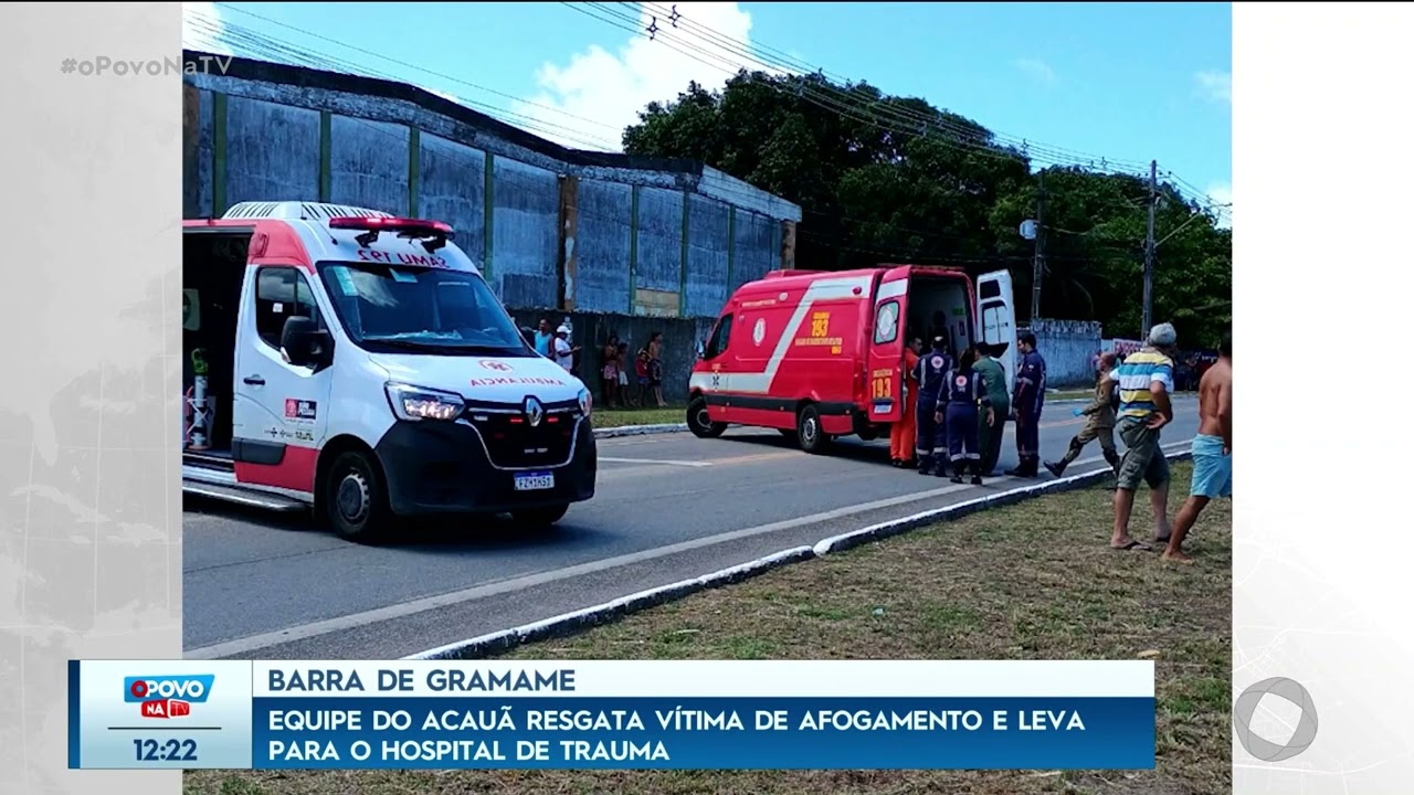 Equipe do Acauã resgata vítima de afogamento e leva para o Hospital de Trauma - O Povo na TV