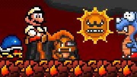 Super Mario Epic Adventure (SMBX 1.4.5) Level: Angry SUN. HD