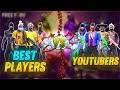 Youtubers Vs Best Players | Best Daily Custom Room Matches By Rocky & Rdx - Garena Free Fire