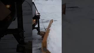 Build a wooden snow plow for hitch to remove snow #shorts