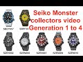 Seiko Monster collectors video from Generation 1 to 4