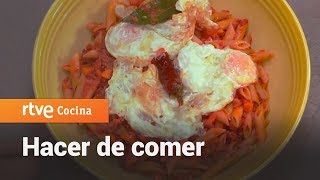 Cómo hacer Macarrones con chorizo  Hacer de comer | RTVE Cocina