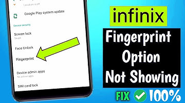 Infinix note 11 pro finger print missing | Fingerprint option missing | earning key