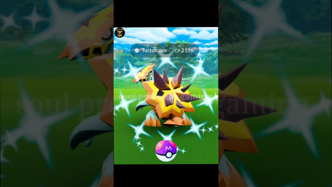 Turtonator Pokemon catch image 