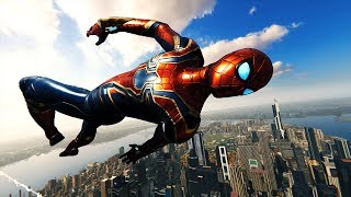 Spider-Man PS4 - Traversal Free Roam & Combat Gameplay - Iron Spider Suit - Vol.16