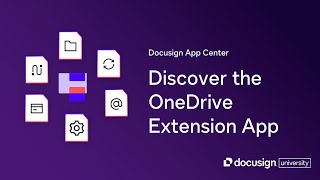 Docusign App Center Discover The Onedrive Extension App