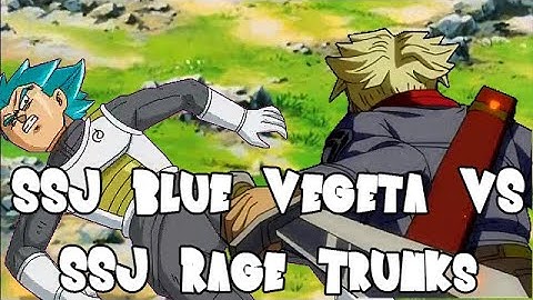 SSJ Blue Vegeta vs SSJ Rage Trunks