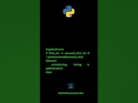 Python program to check whether the string is Symmetrical or Palindrome ...