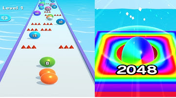 Ball Run 2048 - gameplay walkthrough level 1-30 ( android,iOS )