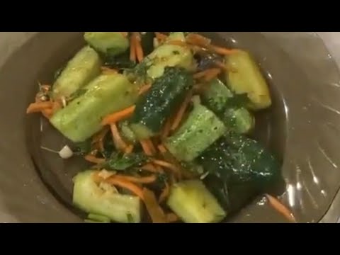 Огурцы по-Корейски  за 5 минут! Просто, быстро и вкусно !!!