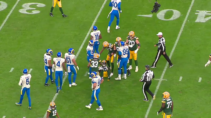 Aaron Rodgers quick passing game throws vs LAR wee...