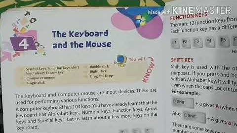 Lesson 4 The Keyboard and the Mouse class II
