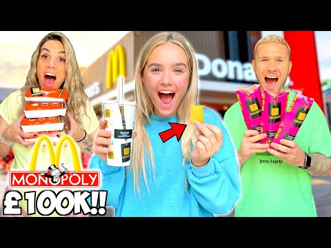 WE SPENT 100 on McDONALDS MONOPOLY to WIN 100,000!