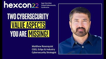 HexCon22   Matthew Rosenquist INTRO