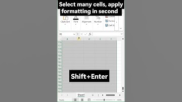 Select many Cells, Apply formatting in second😎| Advance Excel 🔥| #shorts #excel #exceltips #computer