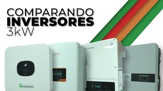 Comparativa de inversores de 3 kW de energía solar.