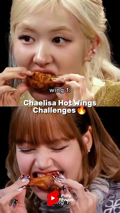 Rosé and Lisa hot wings challenge🔥🥵 #blackpink #rosé #lisa #hotwings