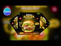 Burger food social media banner design in canva l easy canva l canva tutorial