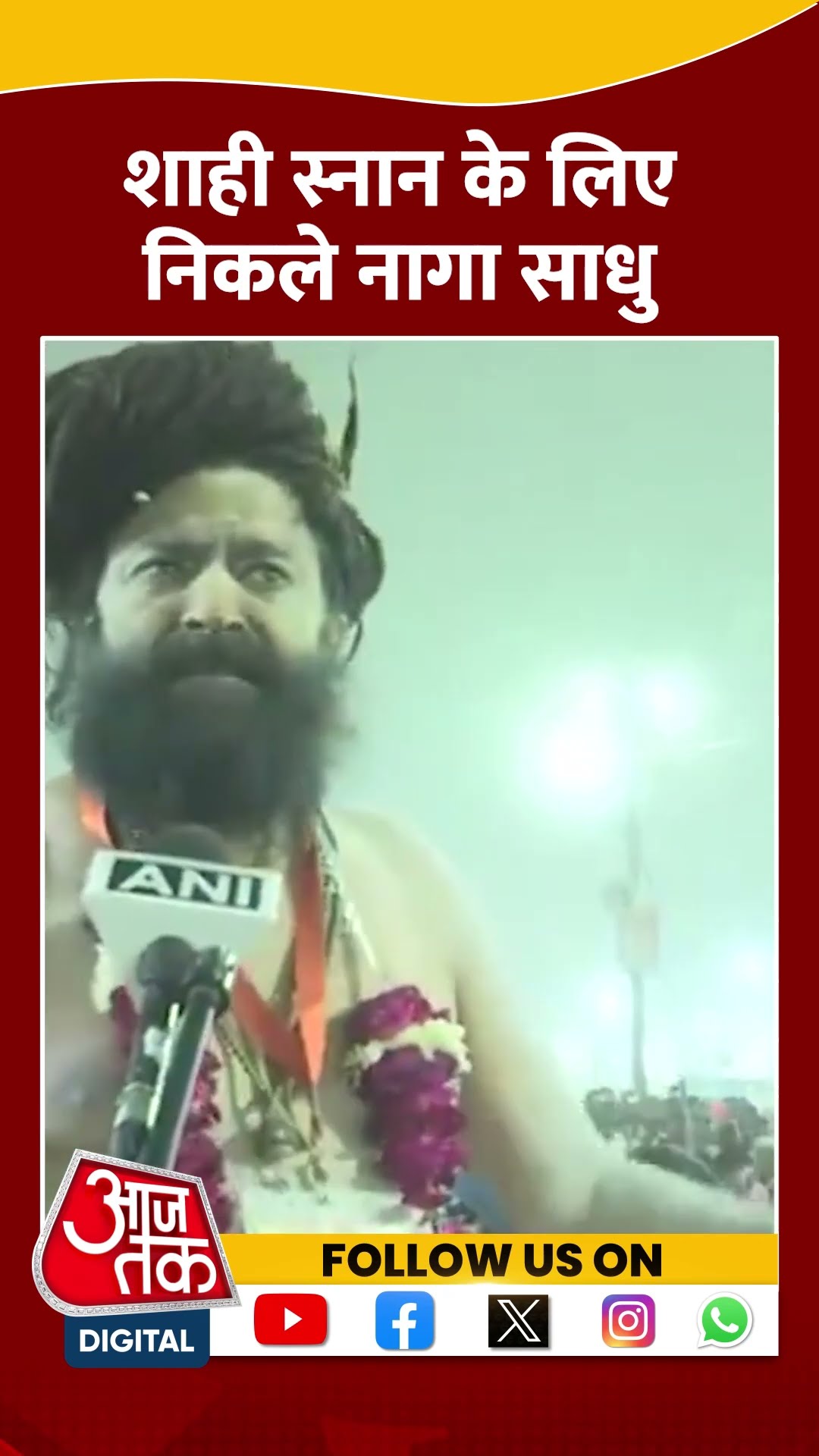 शाही स्नान के लिए निकले नागा साधु #shorts #shortsvideo #mahakumbh2025