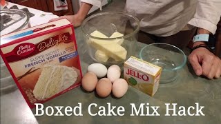 ~Boxed Cake Mix Hack~ BETTER than BAKERY CAKE!!! screenshot 5