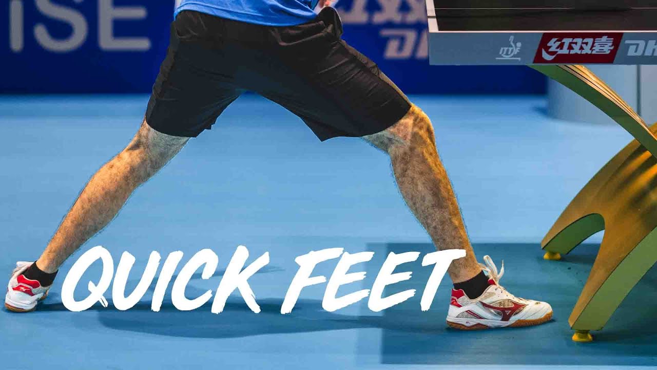 Footwork for transitioning between forehand and backhand Table Tennis