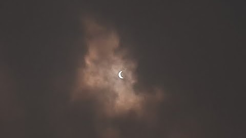 Full HD 30 sec Time lapse  of solar eclipse 21 June 2020 , India, captured from Samsung galaxy M30s